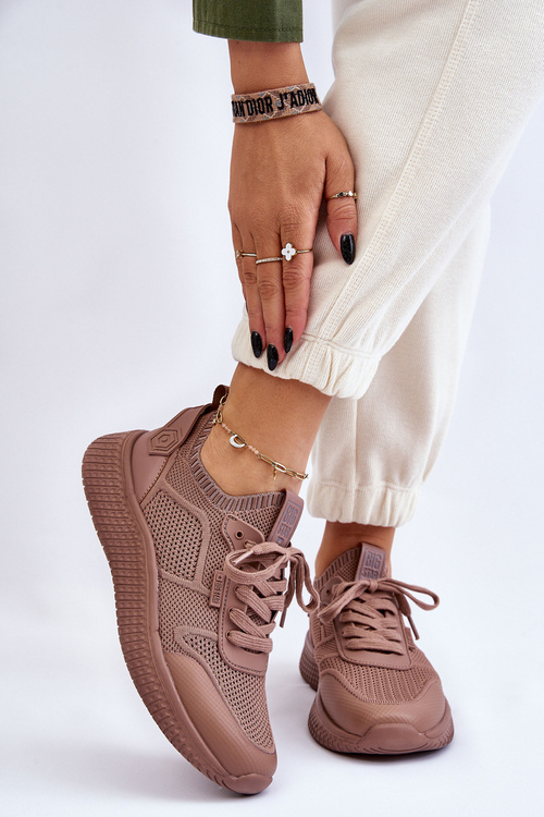 Жіночі зручні кросівки Memory Foam System Big Star LL274416 Світло-коричневі