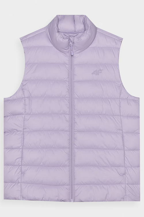 Жіноча м'яка безрукавка з коміром 4F фіолетова 4FWAW24TVJAF139-52S