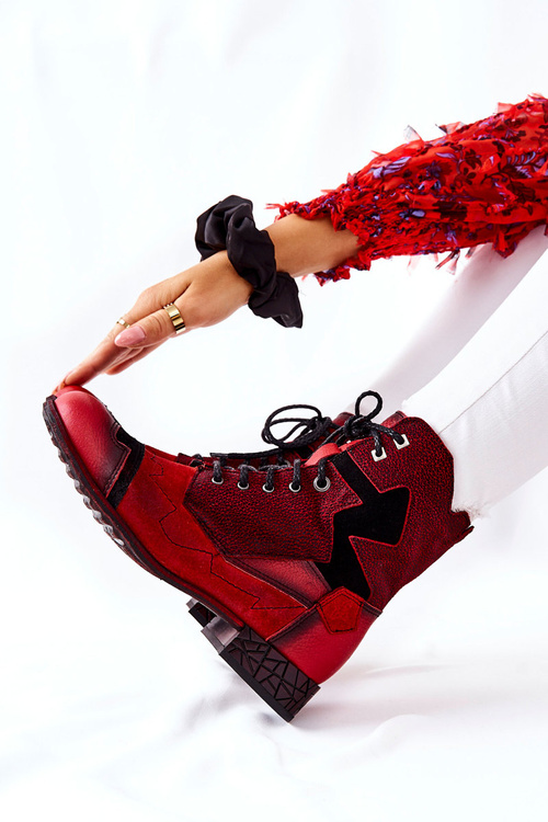 Чоботи жіночі Maciejka Warm Leather Red 04625-08