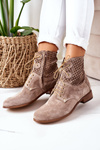 Ажурні замшеві чоботи Cappuccino Josie