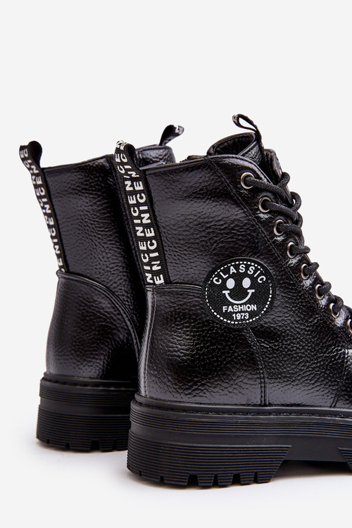 Дитячі м'які черевики Trapper Black Conley