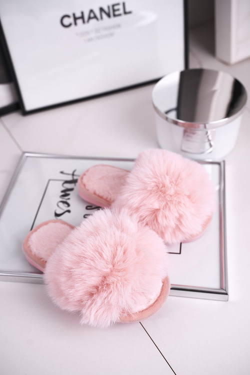 Дитячі тапочки з хутром світло-рожевий сніжок