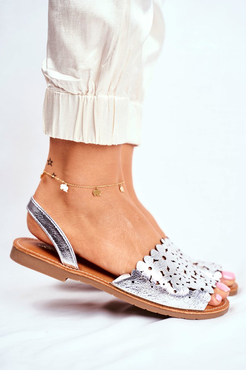 Жіночі сліпони сріблясті I Like Summer