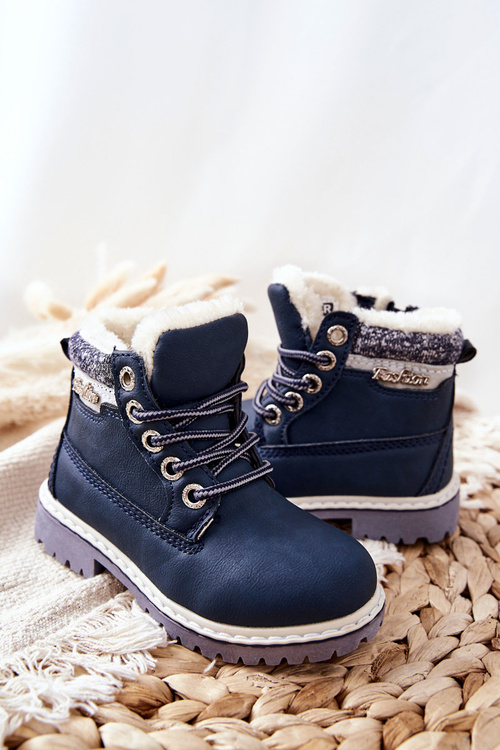 Дитячі утеплені чоботи з хутром Navy Estee