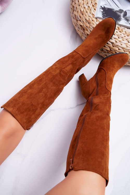 Жіночі замшеві верблюжі чоботи Sergio Leone KZ275