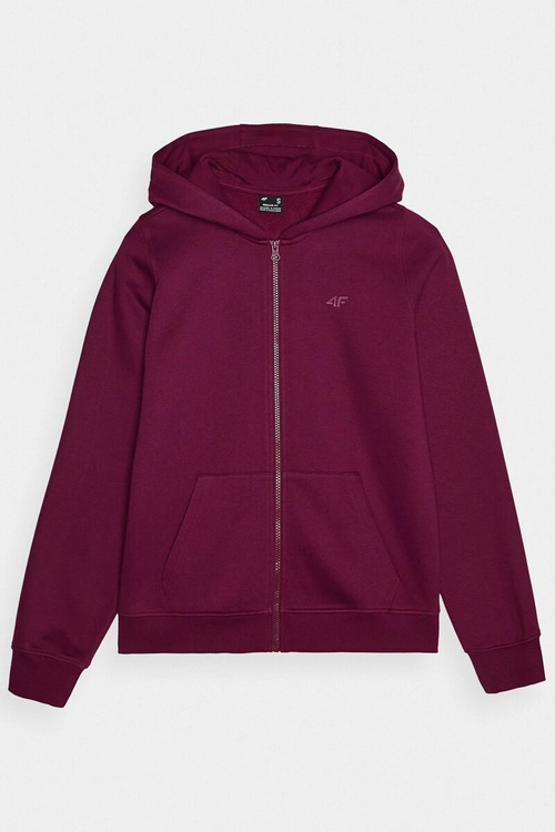 Жіноча толстовка на блискавці бавовна 4F сіра 4FWMM00TSWSF1467-27M