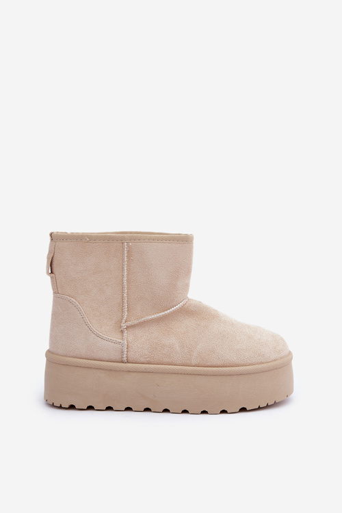 Жіночі Снігоступи На Платформі Світло-бежеві Leanara