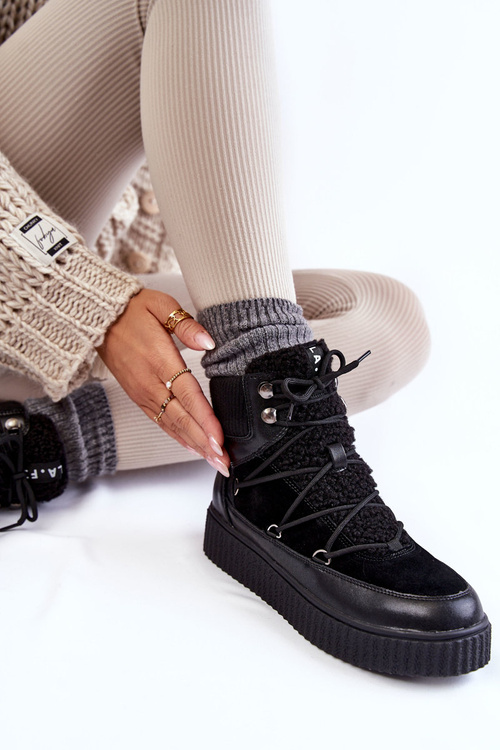 Жіночі зимові черевики La.Fi 280072B-QN Чорні