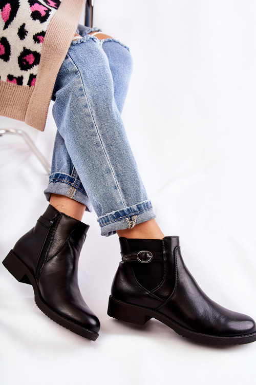 Жіночі теплі черевики Jodhpur Black Janette