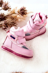 Утеплені зимові чоботи на блискавці, рожеві Hesiera