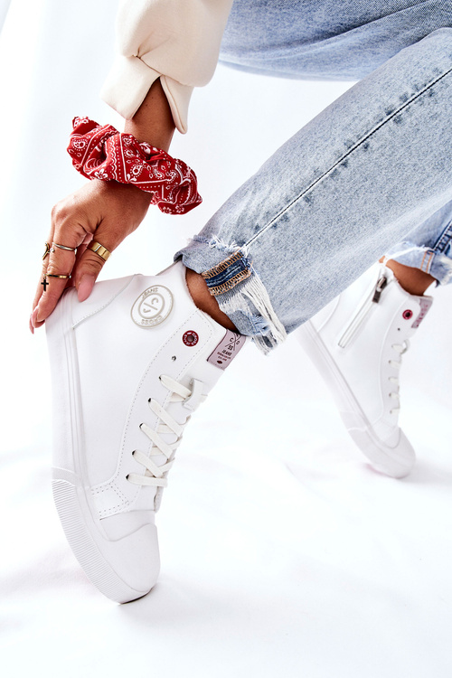 Жіночі утеплені кросівки Cross Jeans білі II2R4010C