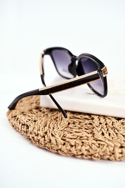 Жіночі сонцезахисні окуляри Gold Prius PR-V43 Black Green Gradient