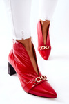 Чоботи шкіряні на шпильці Maciejka Red 05262-08