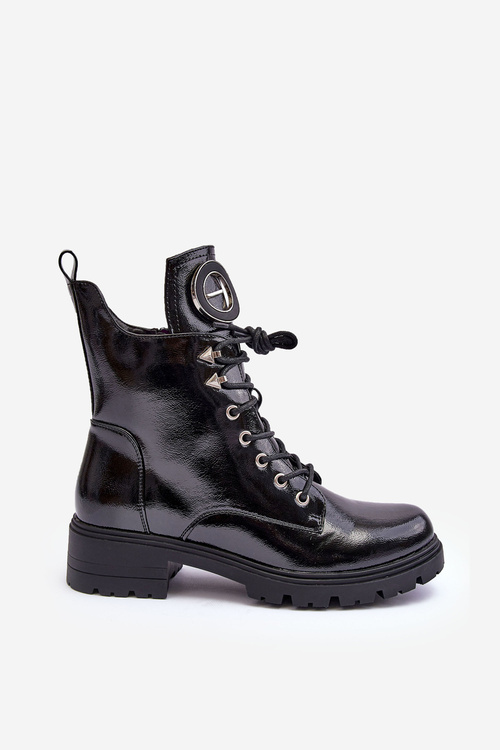 Глянцеві черевики з орнаментом Workery Black Ember