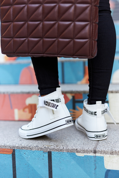 Кросівки на високих підборах Big Star GG274027 Білі