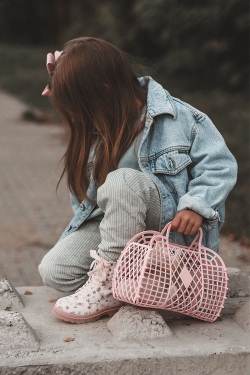 Дитячі утеплені чоботи на блискавці, рожеві Dolida