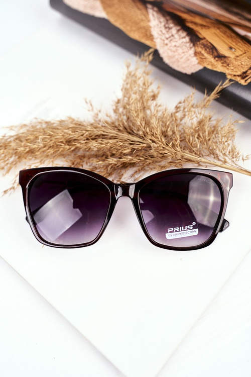 Жіночі сонцезахисні окуляри коричневі Prius PR-V7/2 Black Gradient