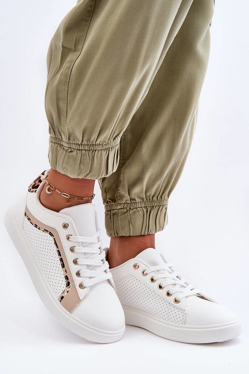 Жіноче класичне спортивне взуття біло-бежевий Amaranti