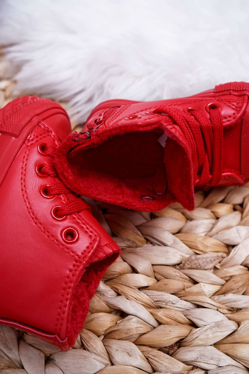 Дитячі утеплені високі кросівки Red Filemon