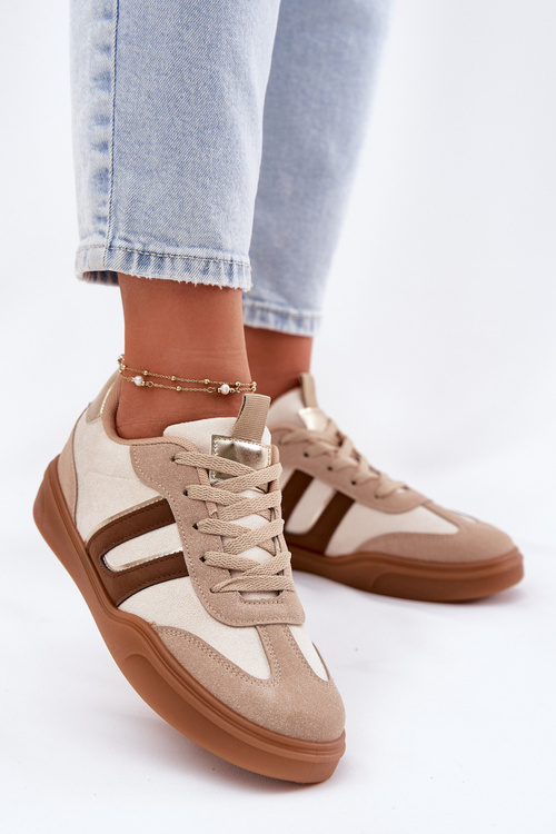 Кросівки Жіночі З Еко Замші Бежеві Satylies