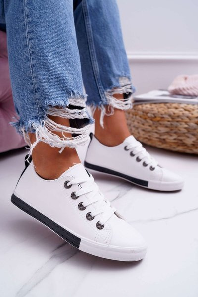 Жіночі кросівки білий чорний ремінь Nigrid2