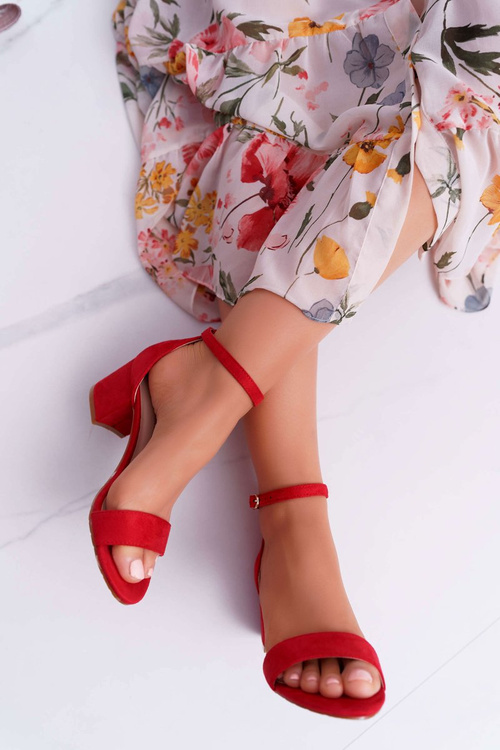 Жіночі босоніжки на шпильці Red Zephira
