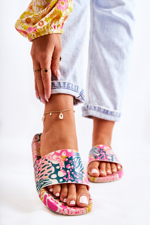 Ароматні гумові тапочки ZAXY JJ285097 Pink-Green