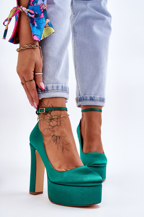 Модні туфлі на високих підборах Green Hayden