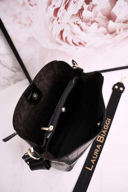 Сумка-сумка зі знімними ремнями LAURA BIAGGI Animal Print Black