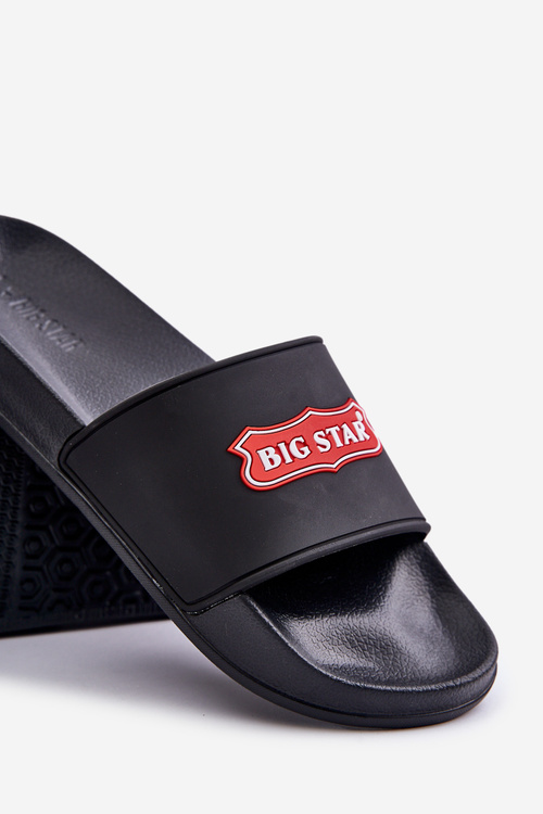 Чоловічі тапочки з логотипом Big Star OO174028 Чорні