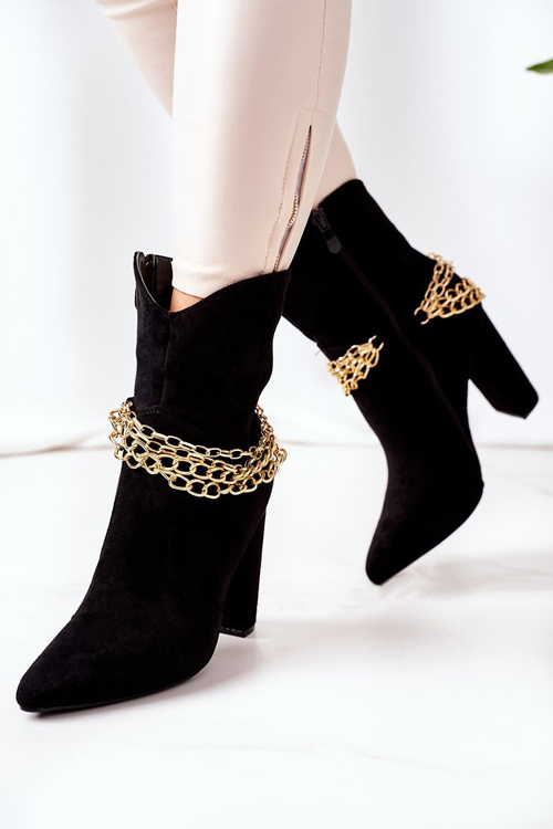 Чорні утеплені чоботи на блочному каблуці Гарне враження