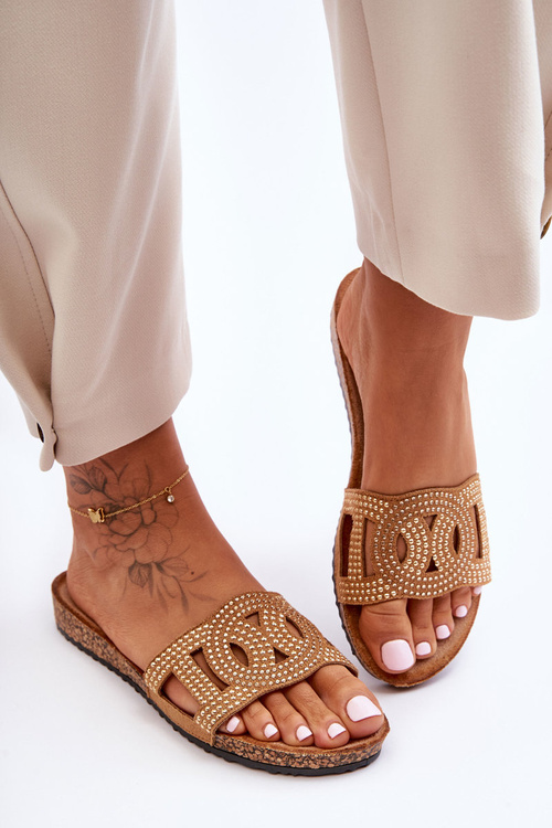 Коричневі жіночі туфлі Evelins з пряжками