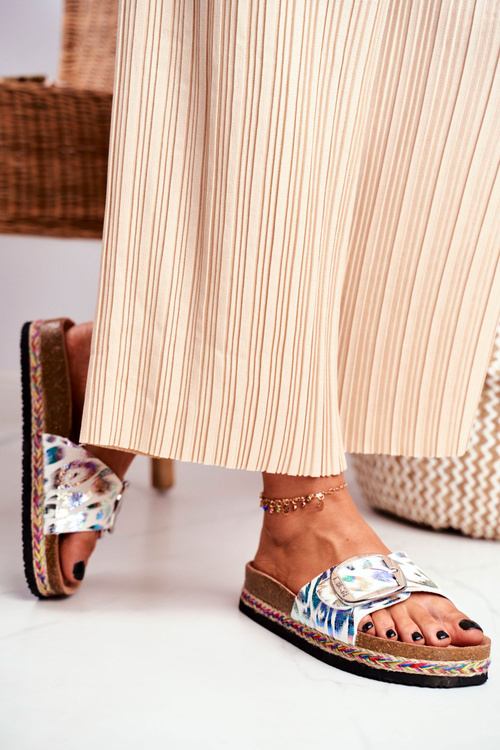 Жіночі гірки з металевим візерунком з великою зіркою DD274127