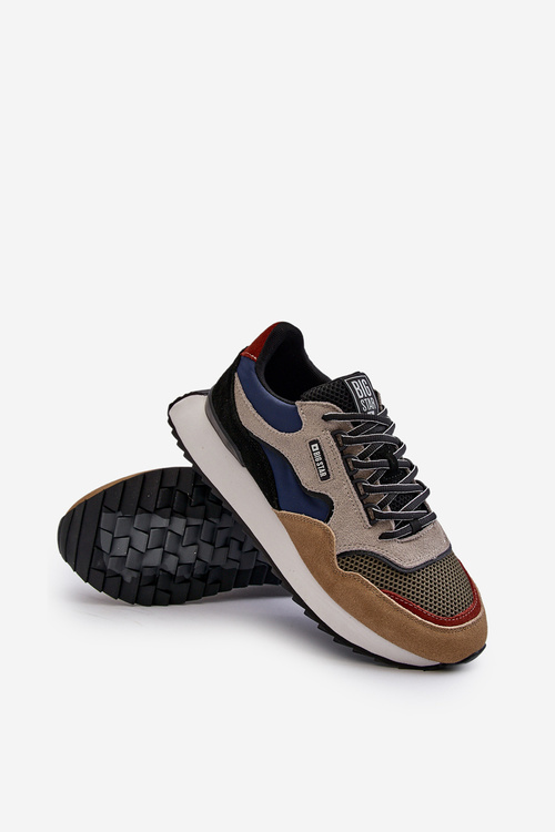 Чоловічі кросівки Big Star NN174320 Memory Foam System Beige-Blue