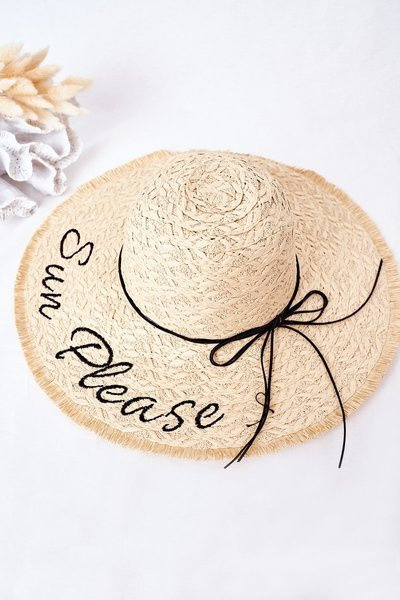 Плетений капелюх BRUNO ROSSI Sun Please Beige
