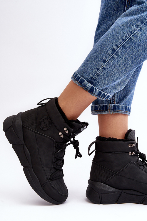 Чоботи жіночі на платформі Lee Cooper LCJ-23-44-1979L Чорні