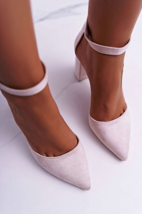 Жіночі туфлі на шпильці Suede Beige Harye