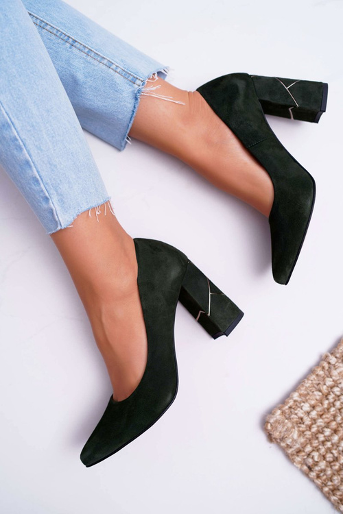 Жіночі туфлі Laura Messi Suede Olive 2050