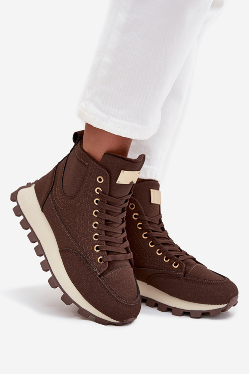 Ізольовані жіночі трапери на платформі коричневі Marivira