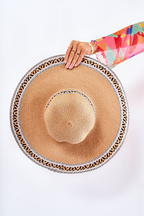 Жіноча літня шапка коричневого кольору Sabrina