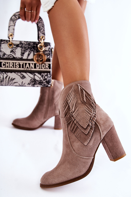 Жіночі замшеві черевики Lewski Shoes 3093 Cappucino