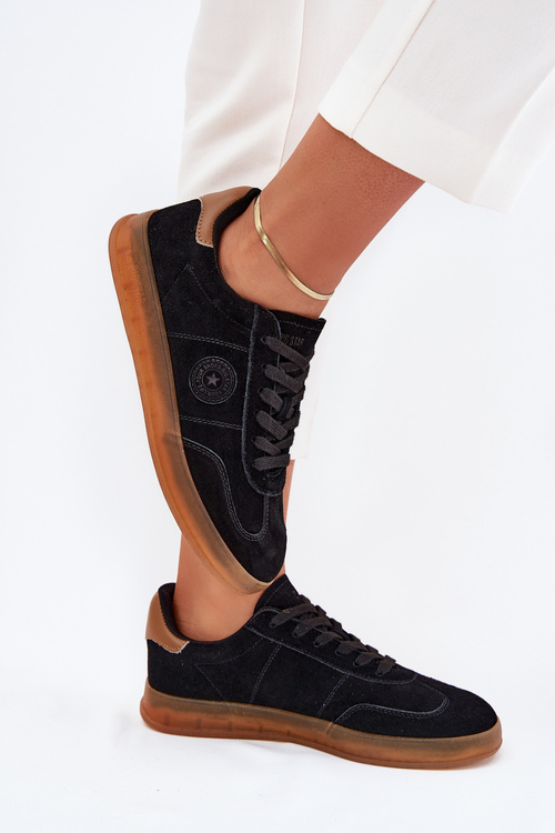 Замшеві Жіночі Кросівки Big Star RR274851 HI-POLY SYSTEM Чорні