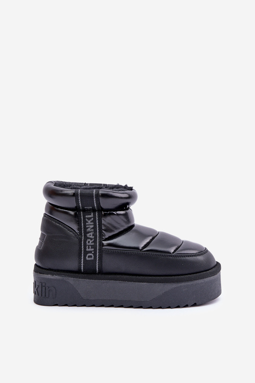 Низькі Снігові Черевики На Грубі Підошві D.Franklin Чорні DFSH371011