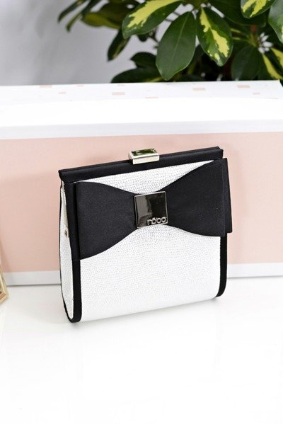 Жіноча срібна сумочка-клатч