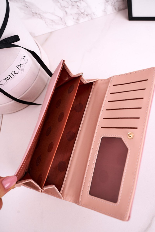 Великий жіночий гаманець на гачку MILANO Рожевий