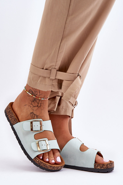 Жіночі тапочки на корковій підошві Mint Cortina