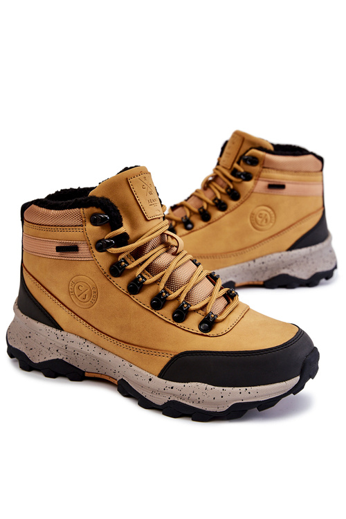 Чоловічі теплі трекінгові кросівки Cross Jeans KK1R4026C Camel