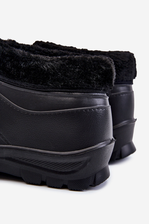 Чоловічі утеплені поролонові дощові черевики Black Tanyo