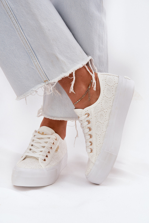 Жіночі Кросівки З Кружевом Lee Cooper LCW-25-31-3438L Білі