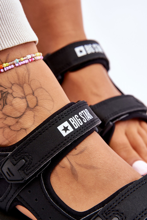 Жіночі спортивні босоніжки на платформі Big Star LL274789 Чорні